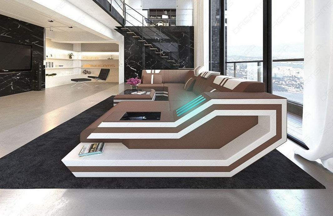 Couchlandschaft Ravenna U-Form in Stoff