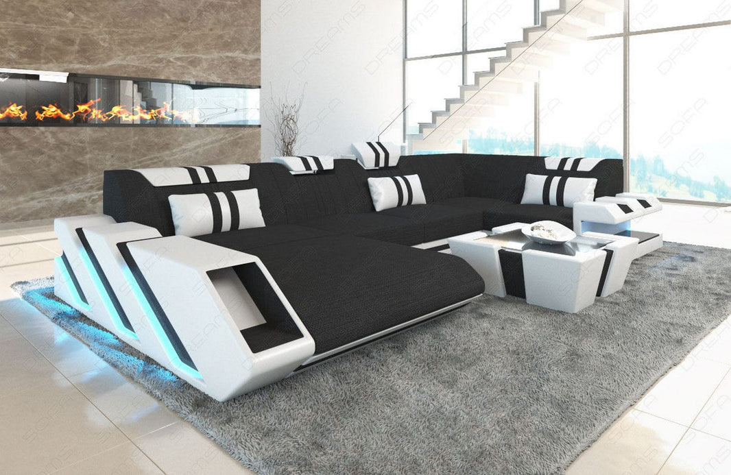 Couchlandschaft Apollonia U-Form in Stoff