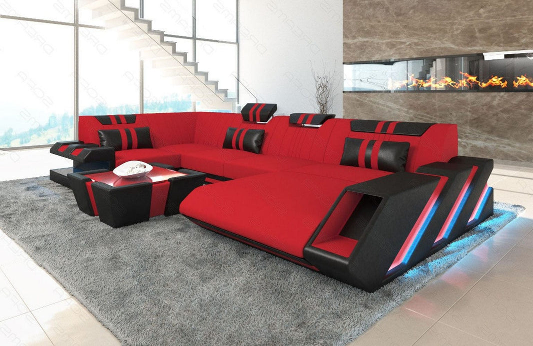 Couchlandschaft Apollonia U-Form in Stoff