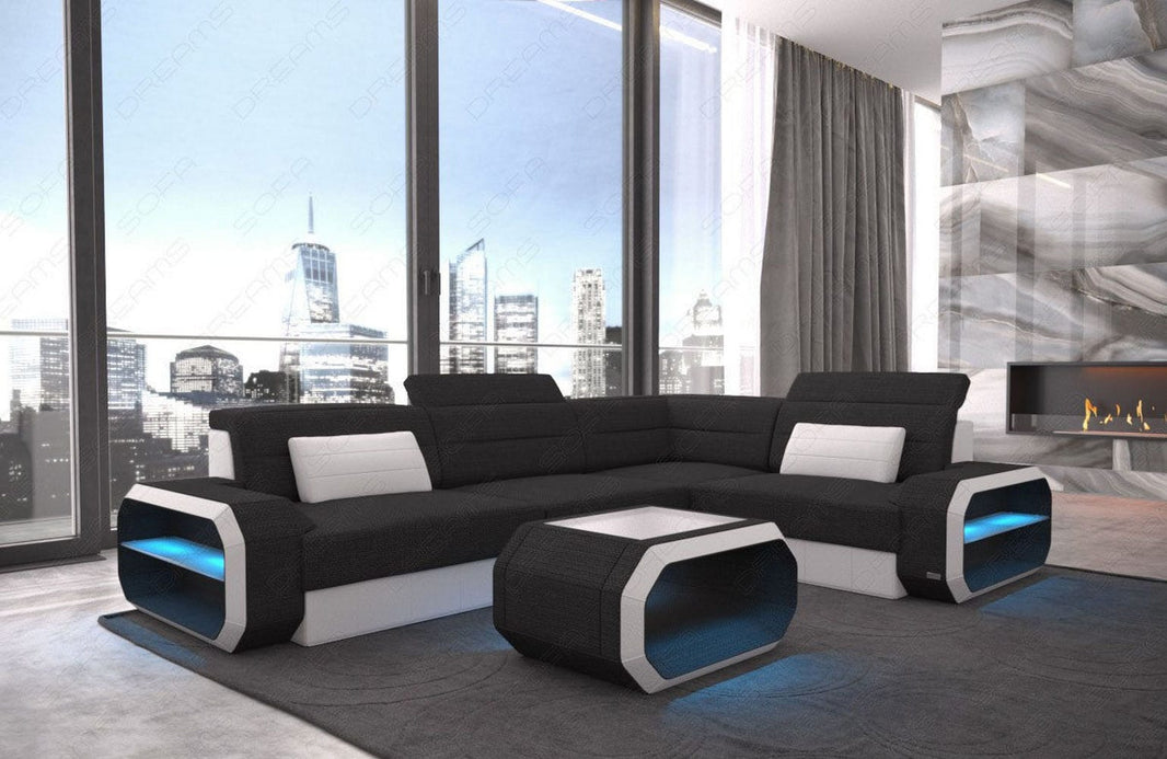 Ecksofa Verona L-Form aus Stoff