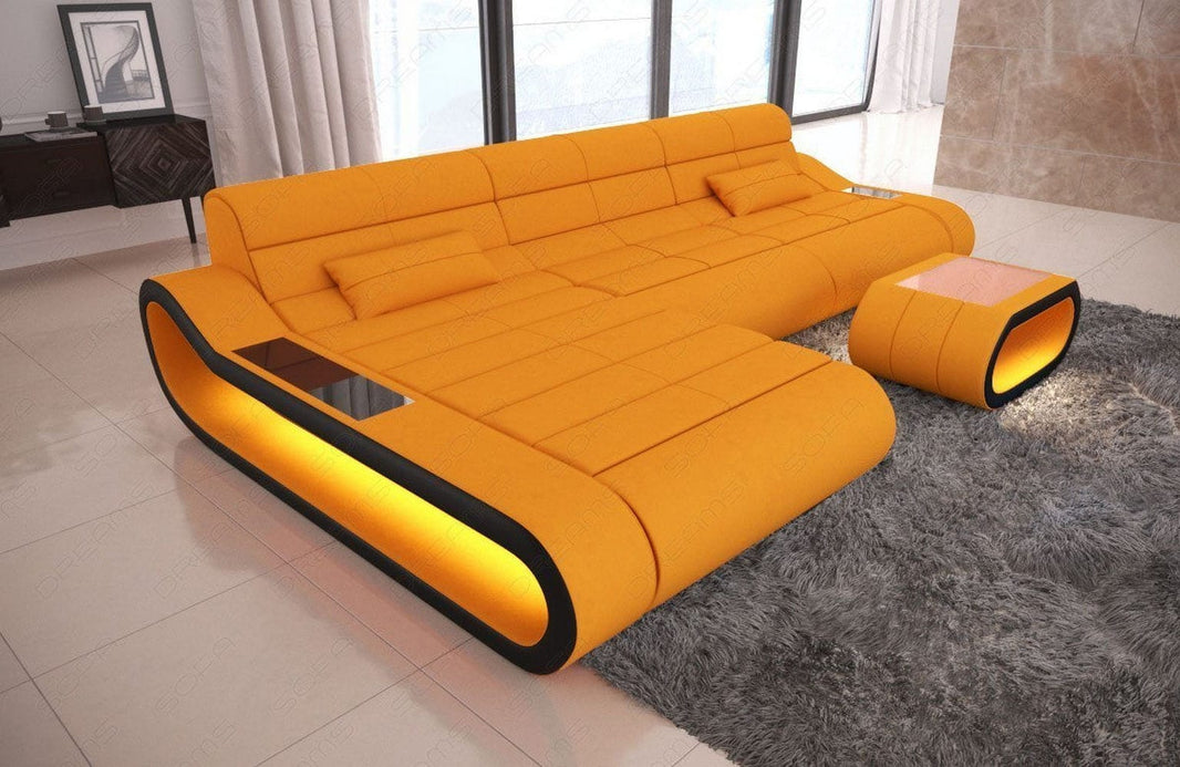 Ecksofa Concept Lang L-Form aus Stoff
