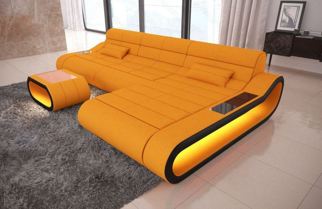Ecksofa Concept Lang L-Form aus Stoff
