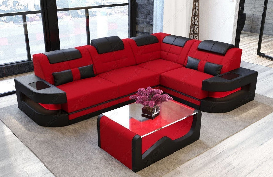 Stoff Ecksofa Como L-Form