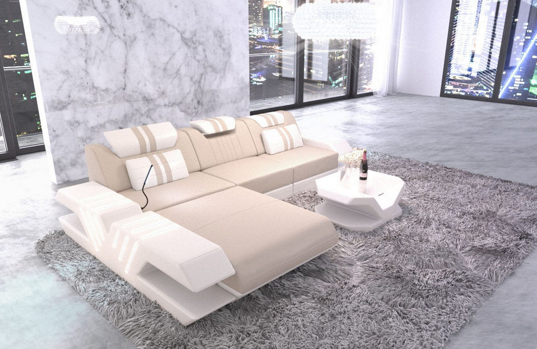 Couch Venedig L-Form in Stoff