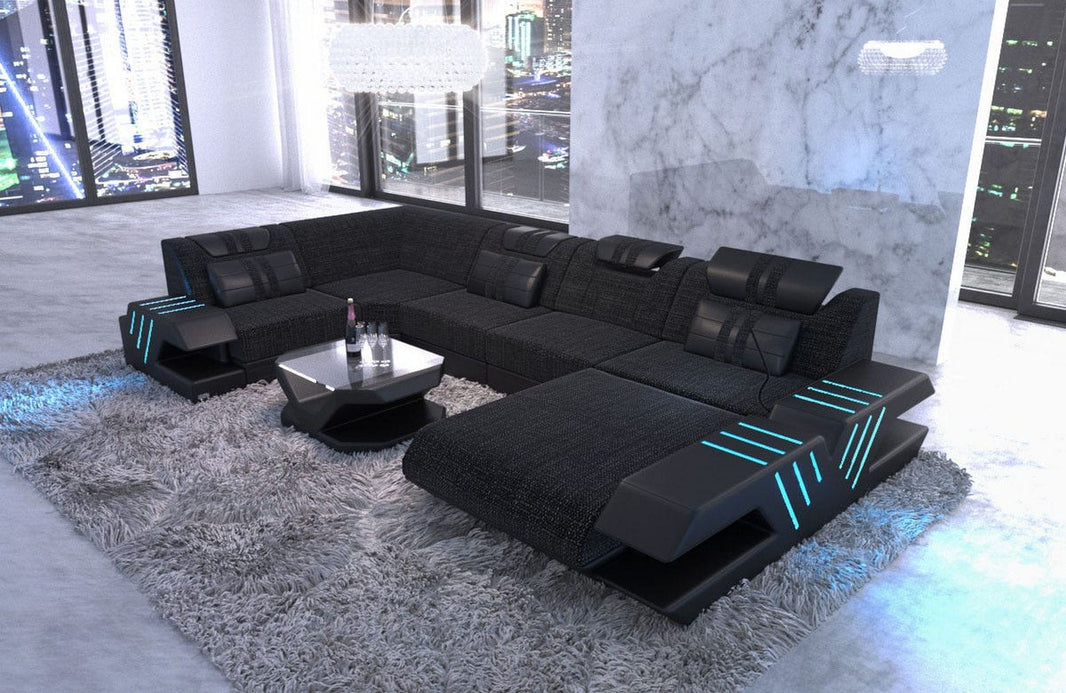 Couchlandschaft Venedig U-Form in Stoff