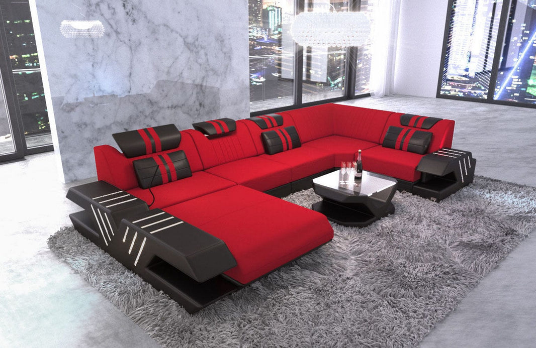 Couchlandschaft Venedig U-Form in Stoff