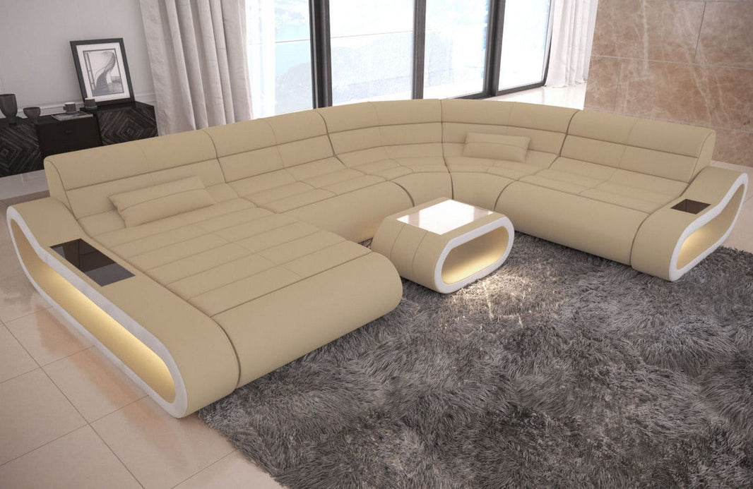 XXL Stoff Wohnlandschaft Concept U-Form