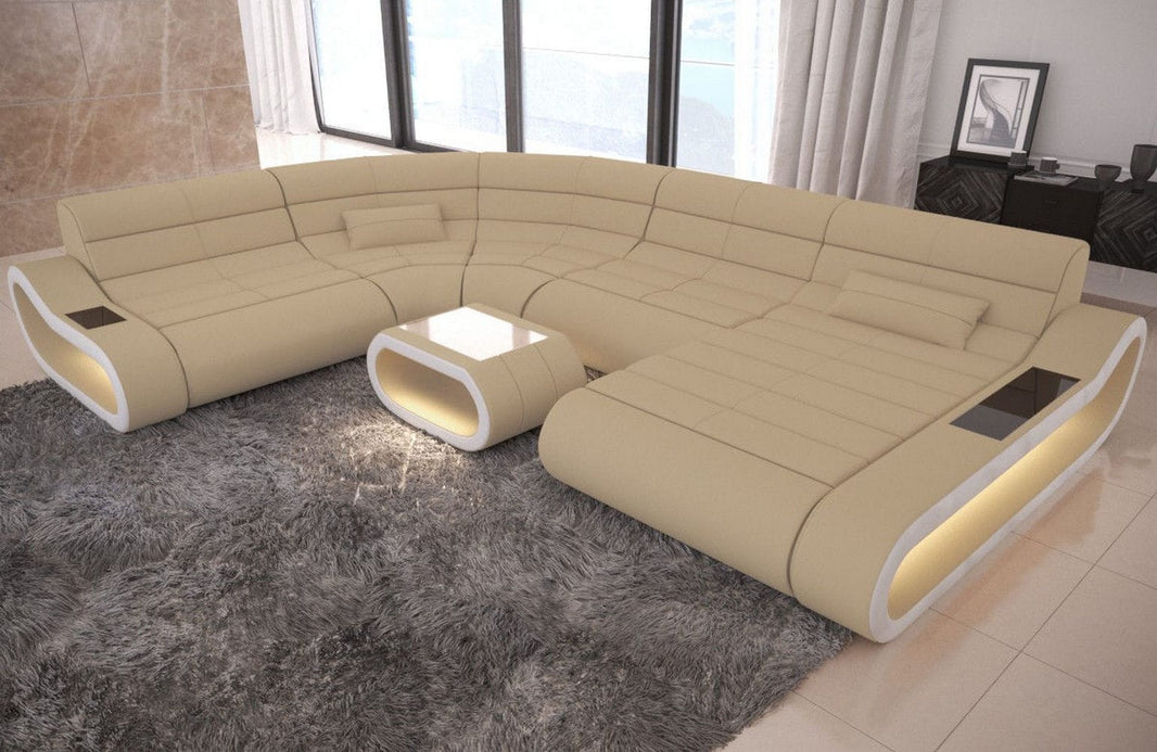 XXL Stoff Wohnlandschaft Concept U-Form