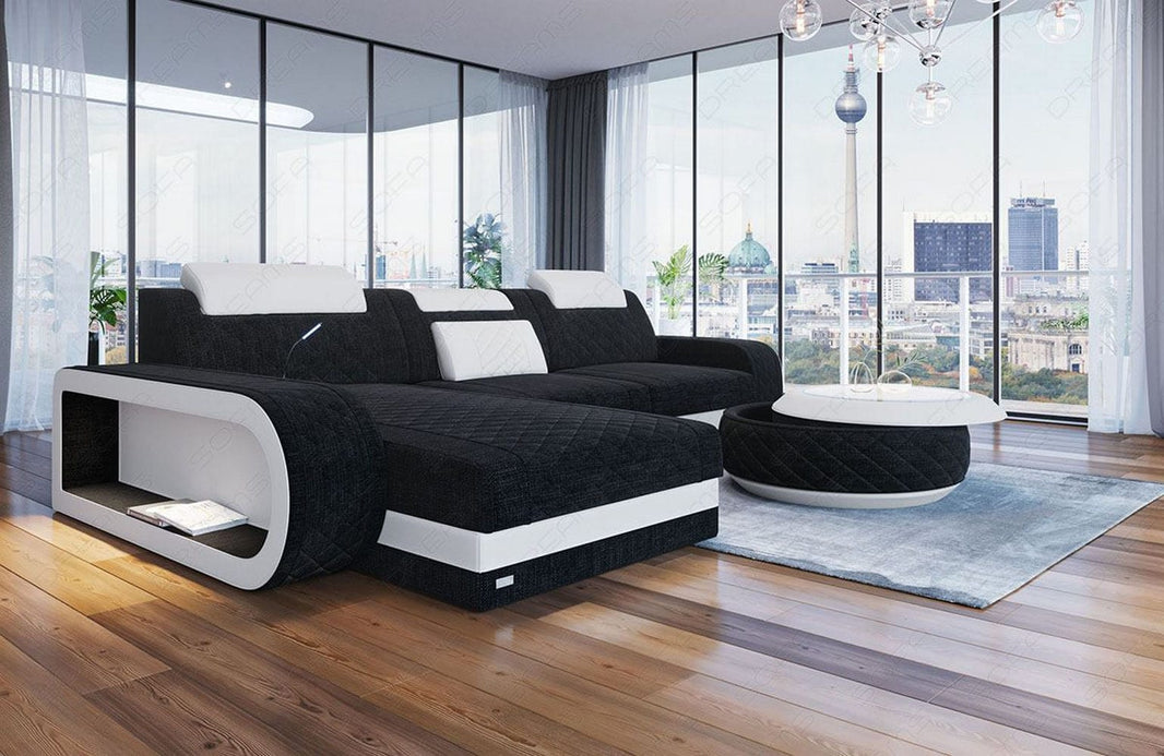 Stoff Ecksofa Berlin L-Form