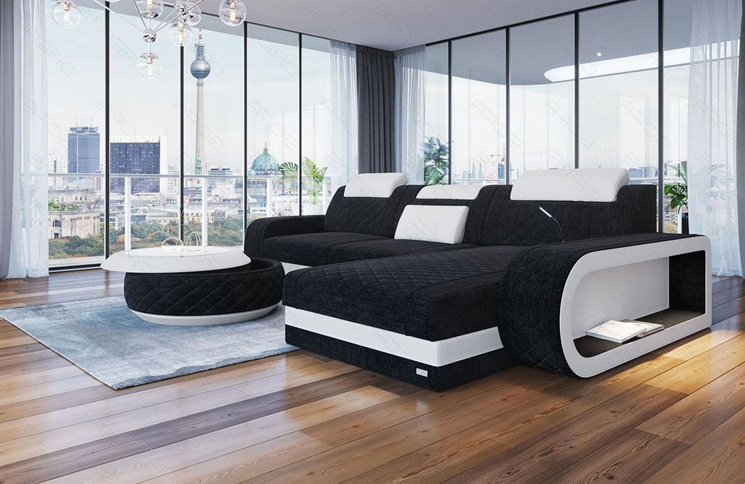 Stoff Ecksofa Berlin L-Form