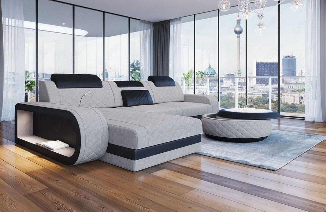 Stoff Ecksofa Berlin L-Form