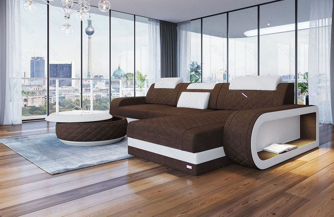 Stoff Ecksofa Berlin L-Form
