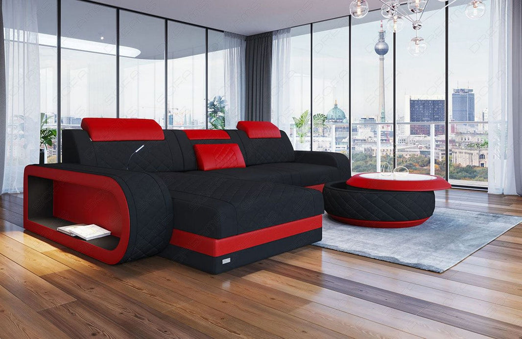 Stoff Ecksofa Berlin L-Form