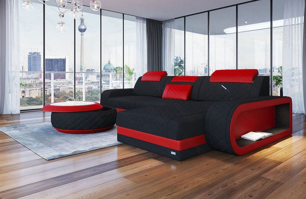 Stoff Ecksofa Berlin L-Form
