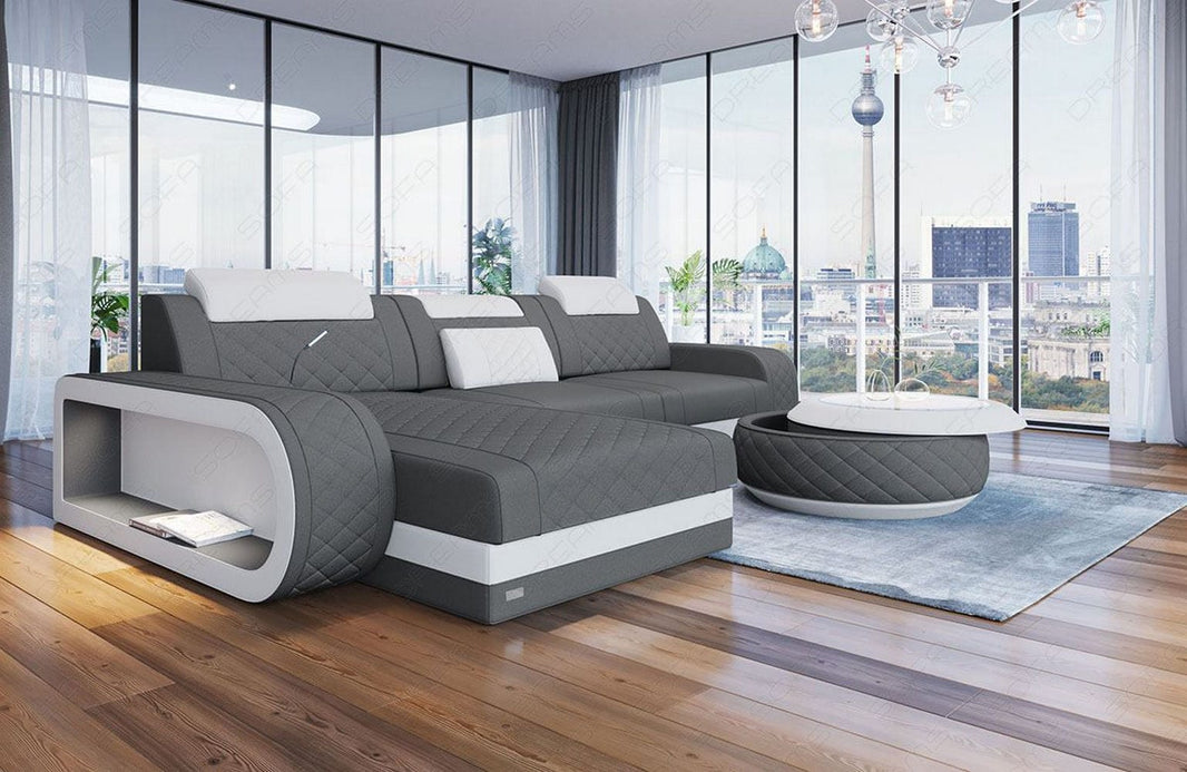 Stoff Ecksofa Berlin L-Form