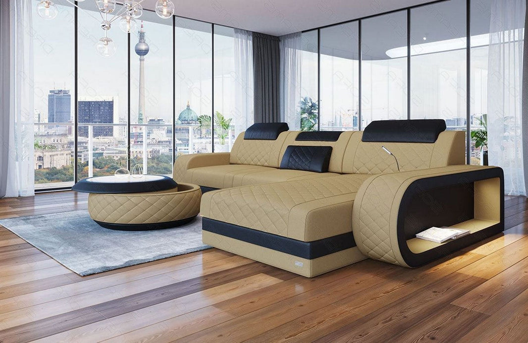 Stoff Ecksofa Berlin L-Form