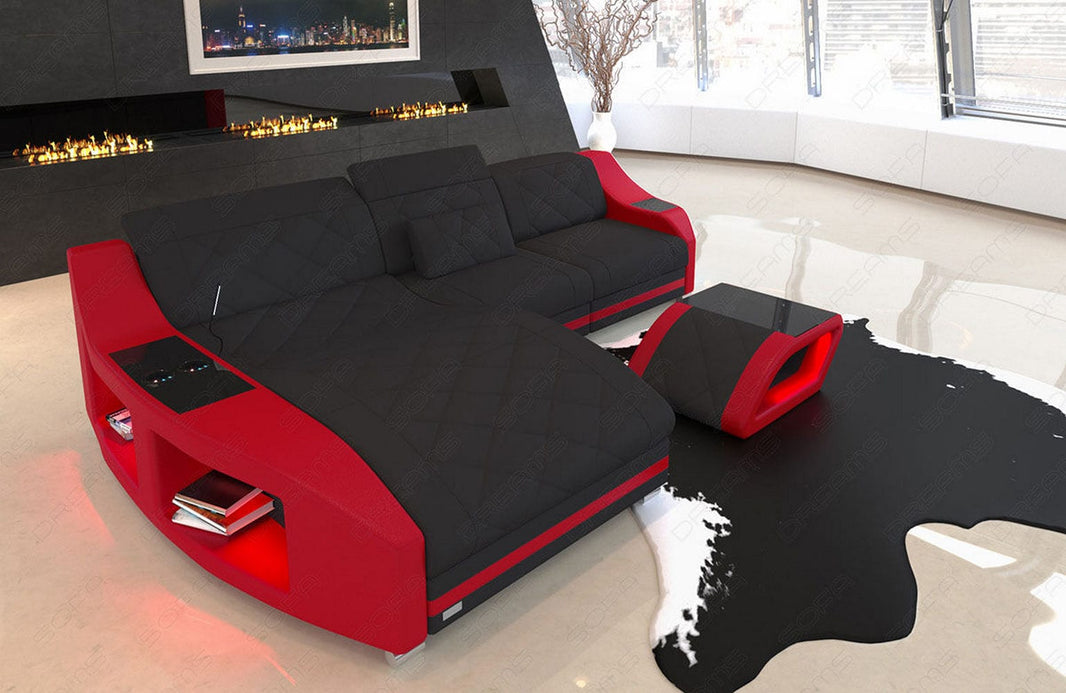 Couch Swing L-Form in Stoff