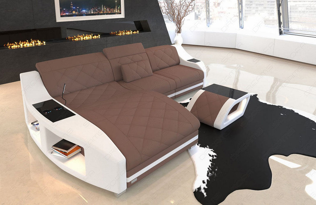 Couch Swing L-Form in Stoff
