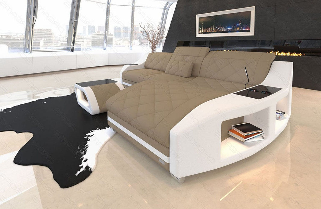 Couch Swing L-Form in Stoff