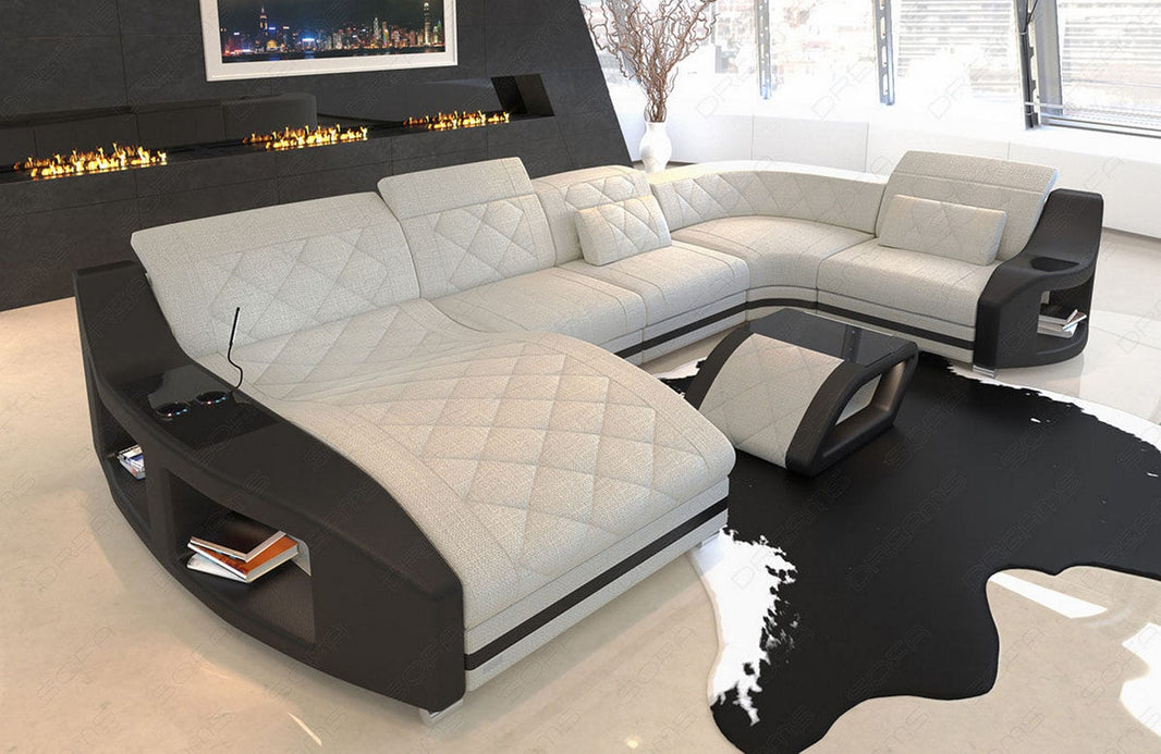 Couchlandschaft Swing U-Form in Stoff