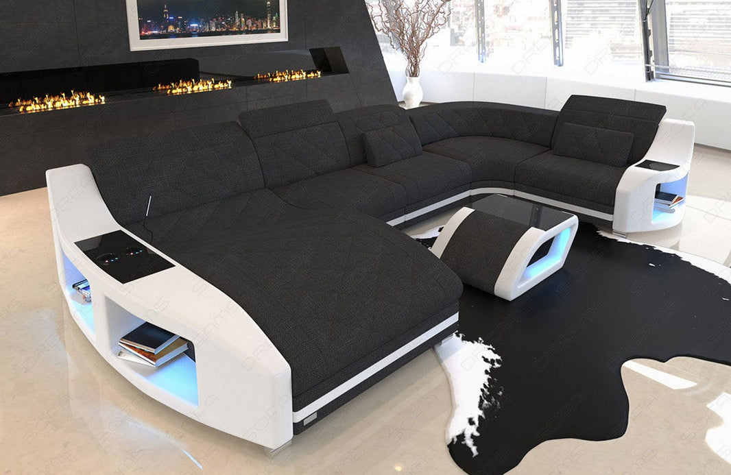Couchlandschaft Swing U-Form in Stoff