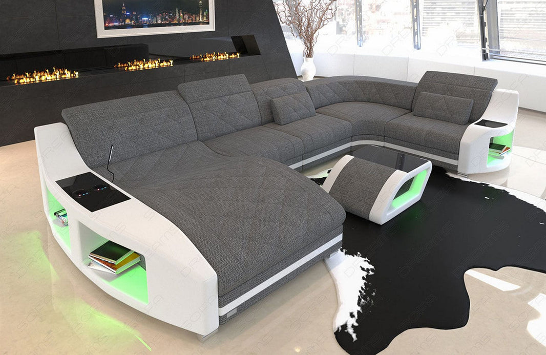 Couchlandschaft Swing U-Form in Stoff