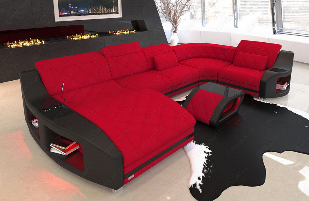Couchlandschaft Swing U-Form in Stoff