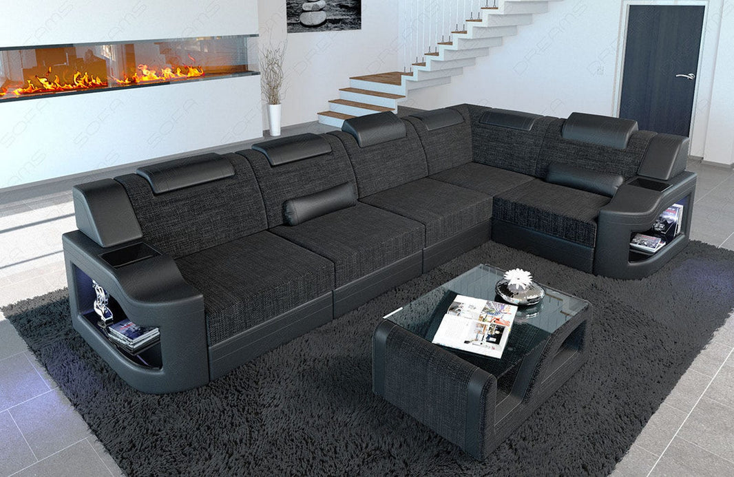 Stoff Ecksofa Padua L-Form