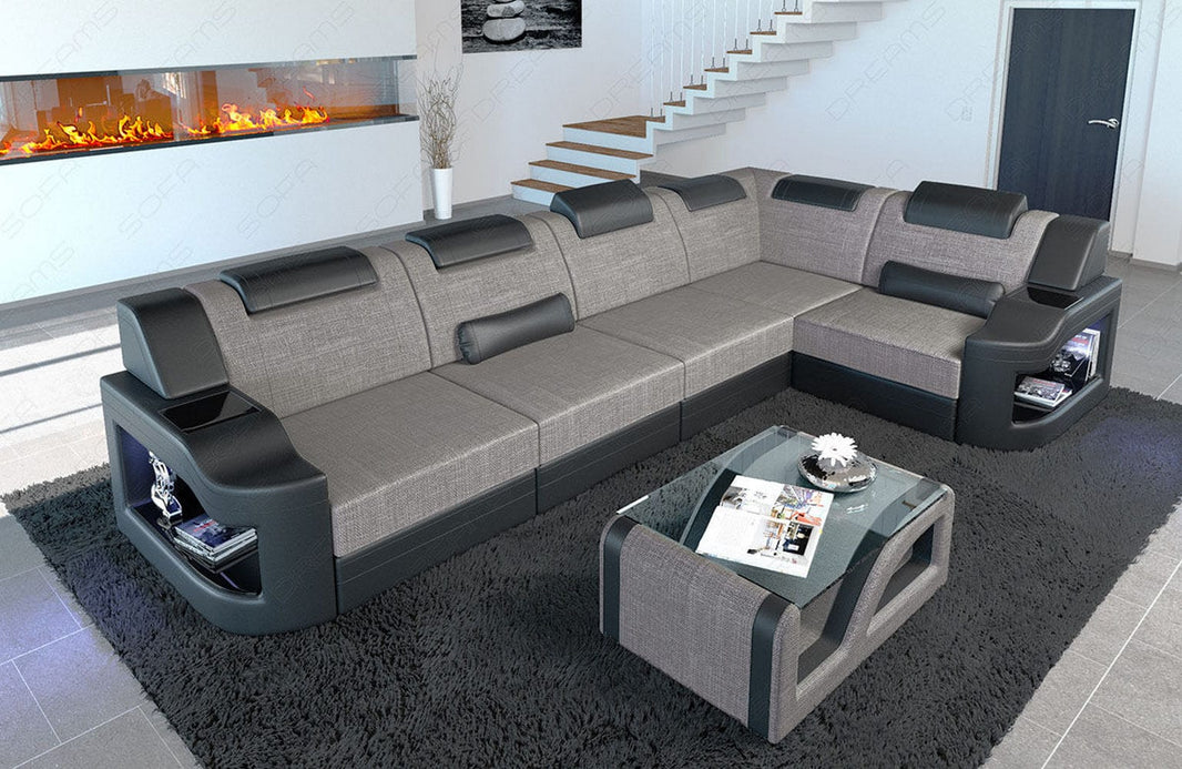 Stoff Ecksofa Padua L-Form