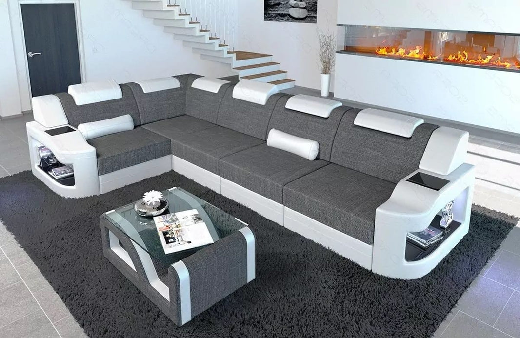 Stoff Ecksofa Padua L-Form