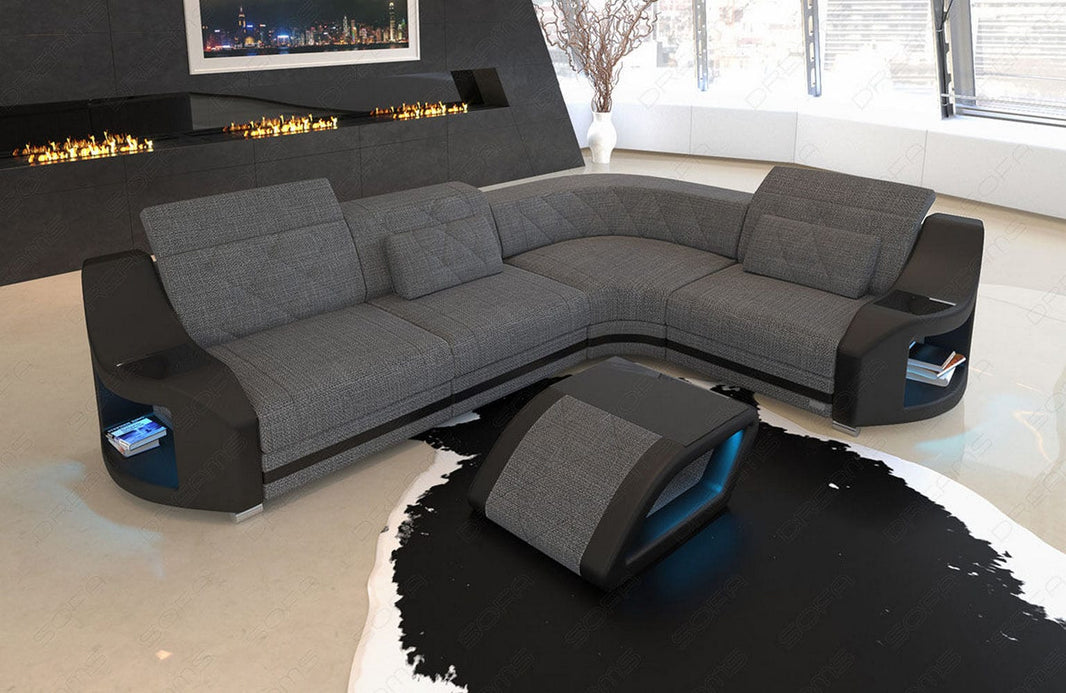 Stoff Ecksofa Genua L-Form