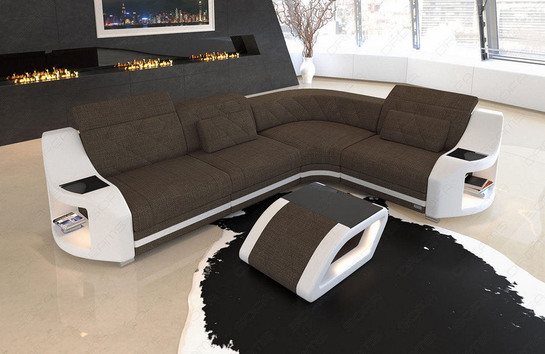 Stoff Ecksofa Genua L-Form