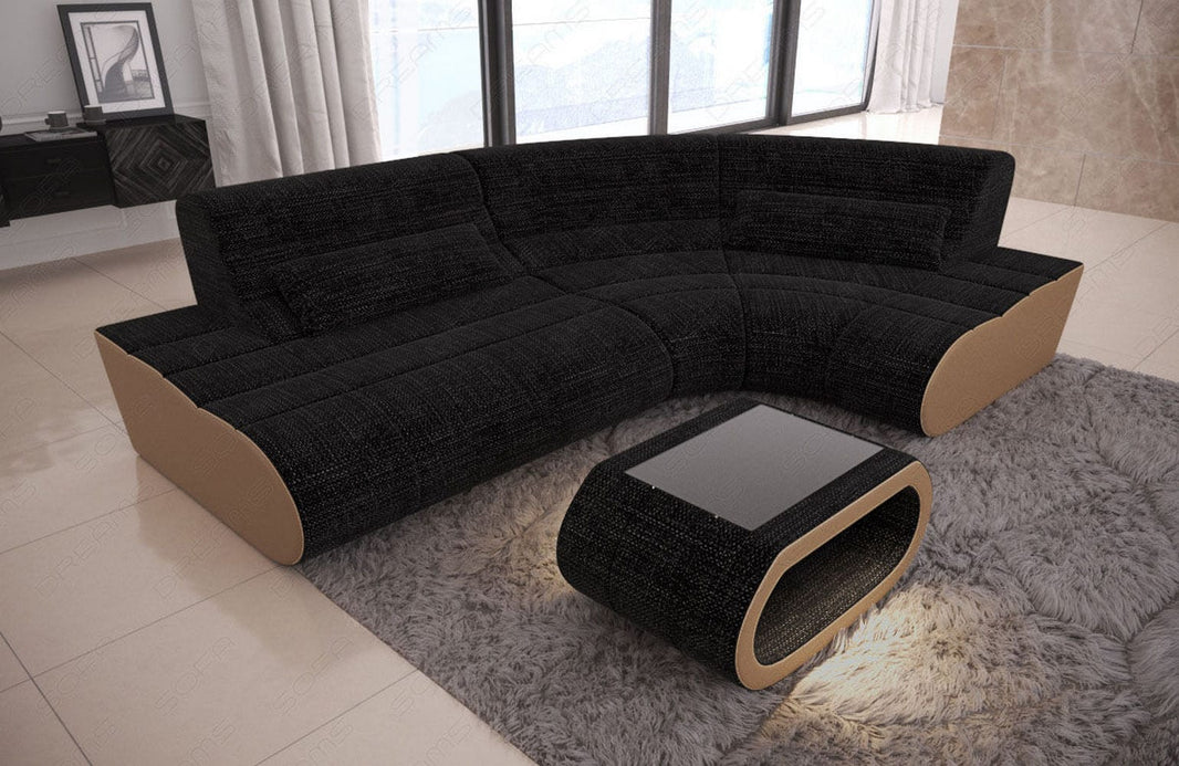 Mini Stoff Ecksofa Concept L-Form