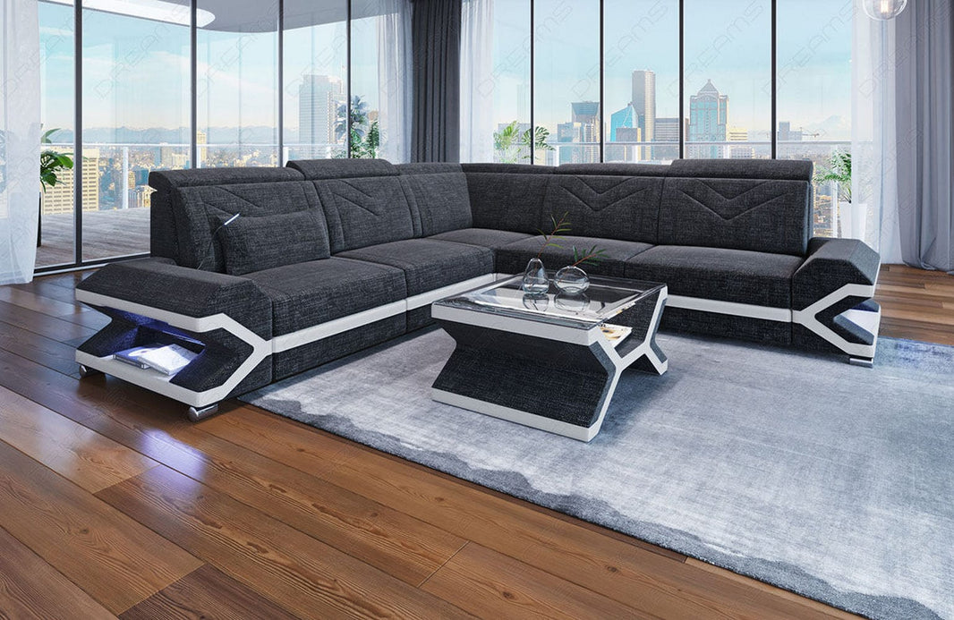 Ecksofa Sorrento L-Form aus Stoff
