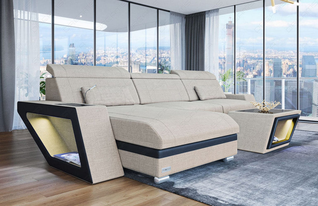 Ecksofa Catania L-Form aus Stoff