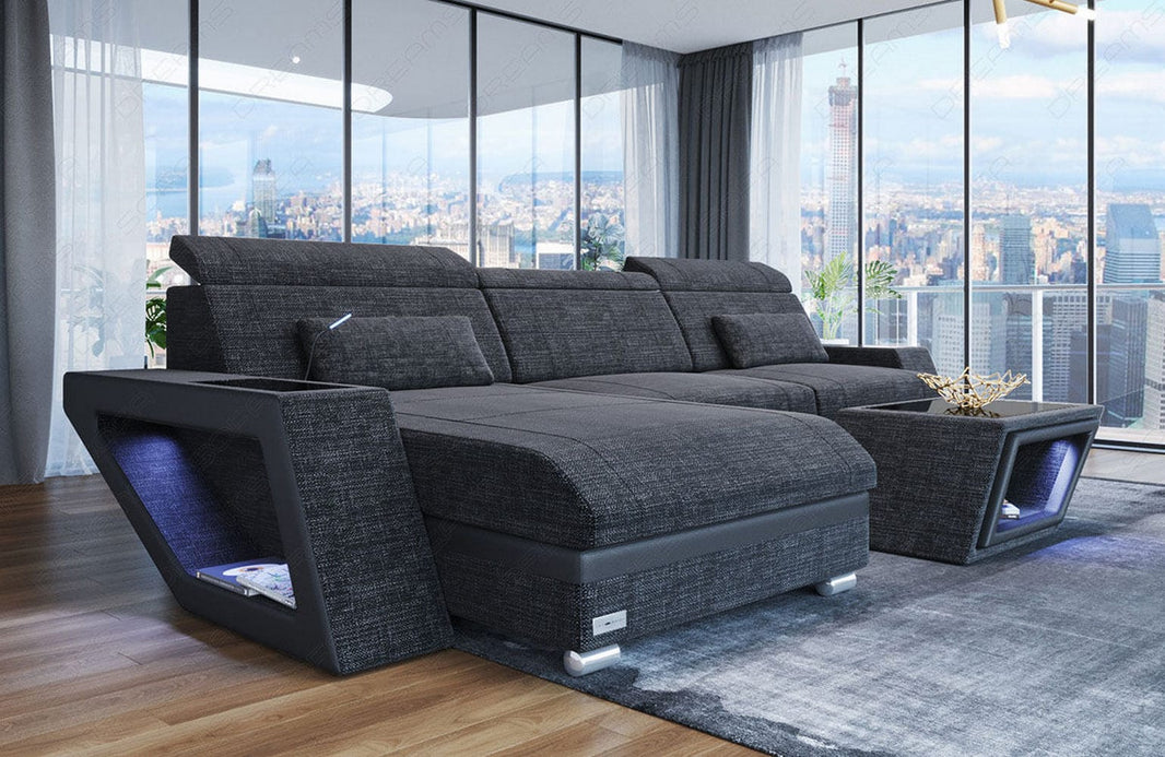 Ecksofa Catania L-Form aus Stoff