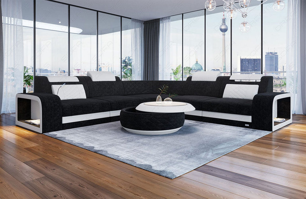 Stoff Ecksofa Foggia L-Form