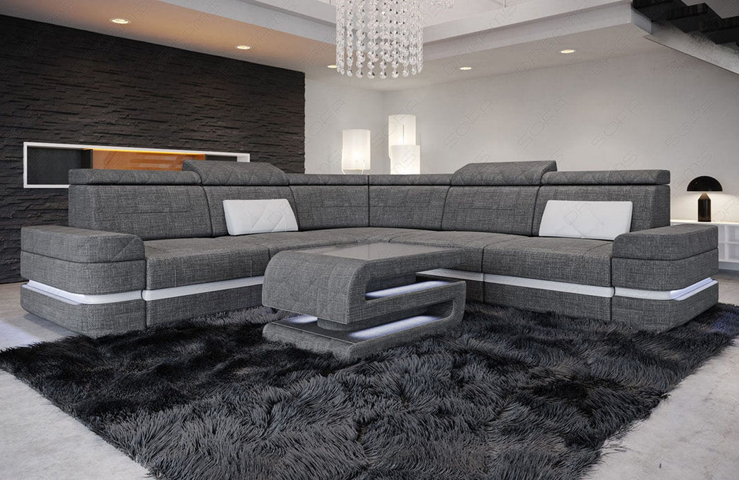 Ecksofa Positano L-Form aus Stoff
