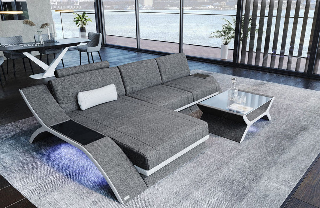 Stoff Ecksofa Calabria L-Form