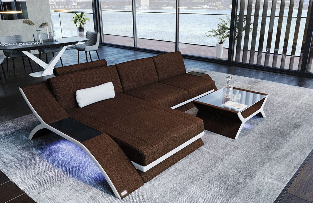 Stoff Ecksofa Calabria L-Form
