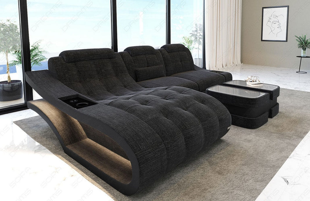 Ecksofa Elegante L-Form aus Stoff