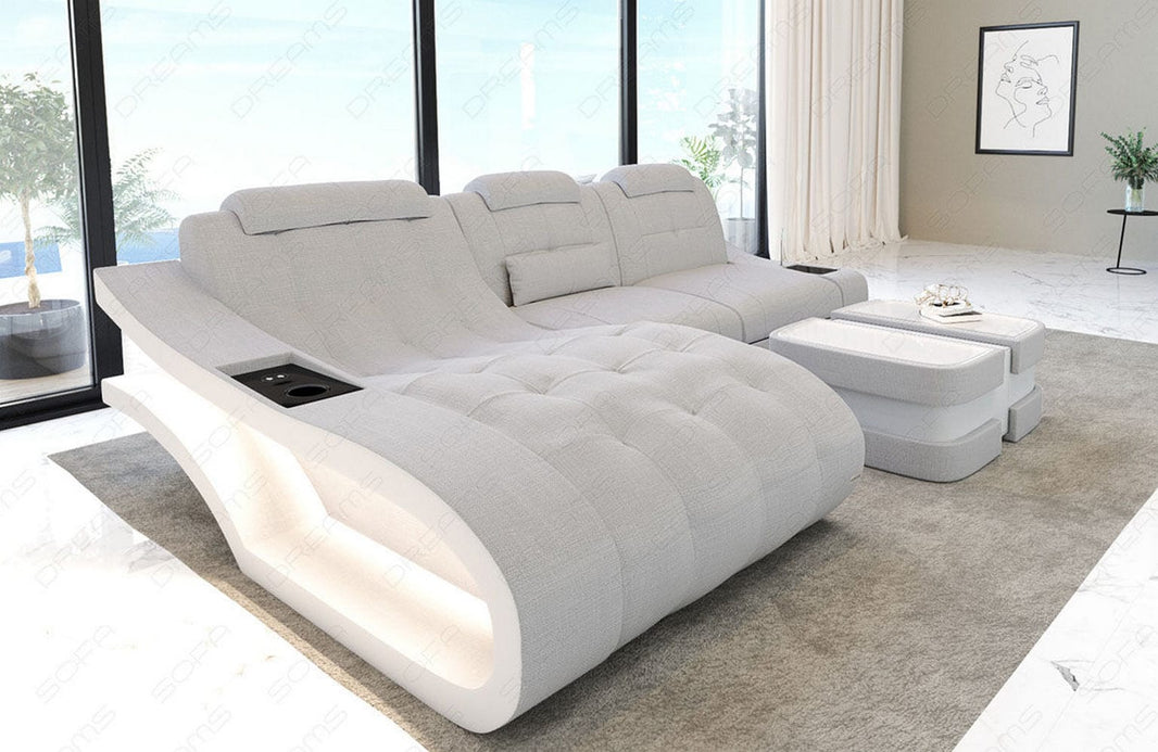 Ecksofa Elegante L-Form aus Stoff