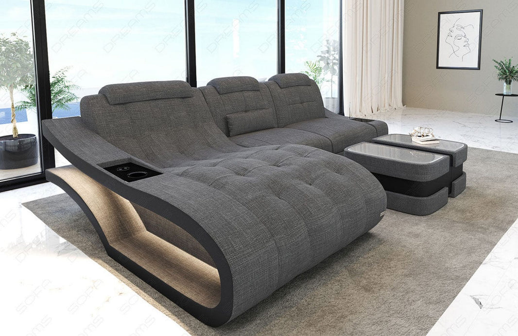 Ecksofa Elegante L-Form aus Stoff