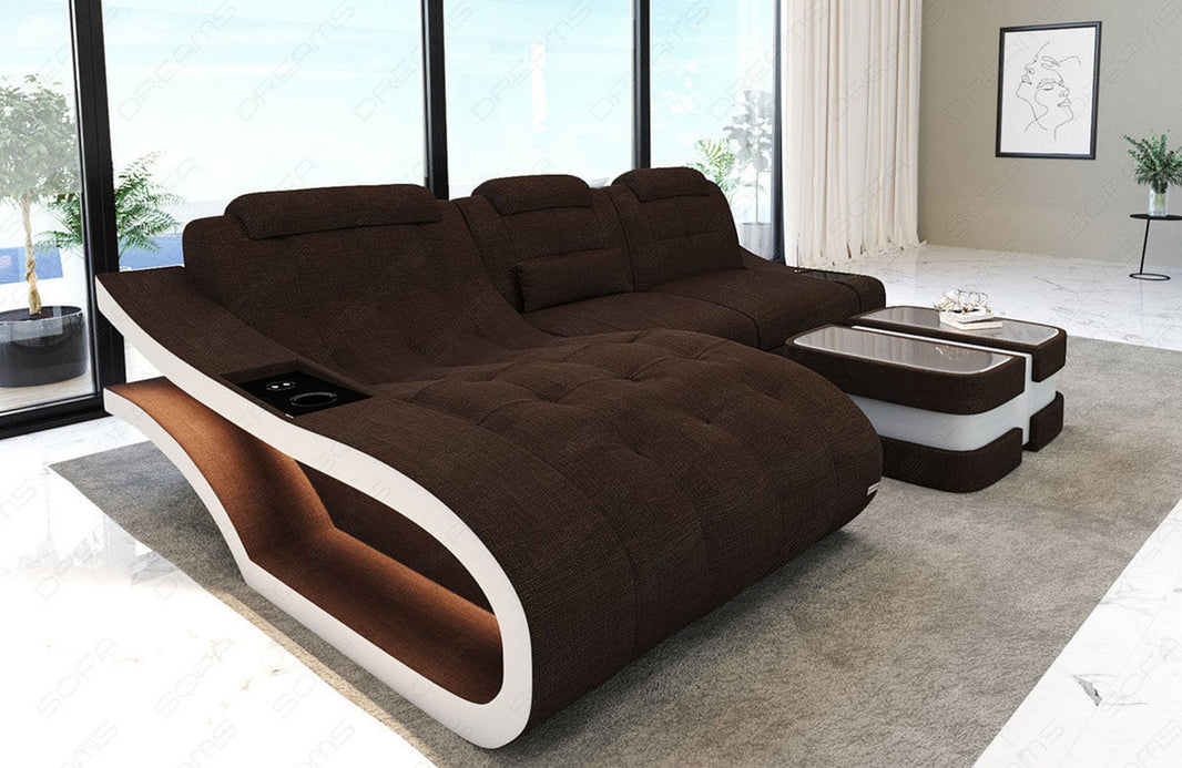 Ecksofa Elegante L-Form aus Stoff