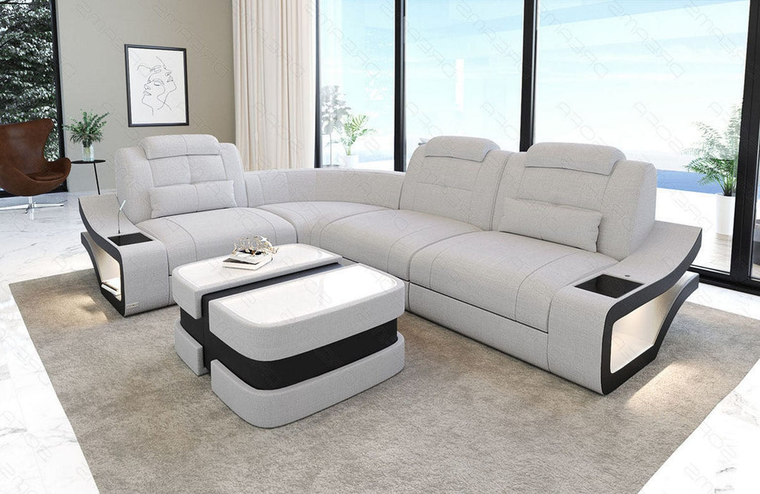 Stoff Ecksofa Elena L-Form