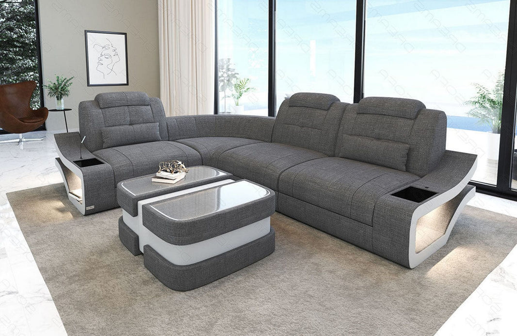 Stoff Ecksofa Elena L-Form