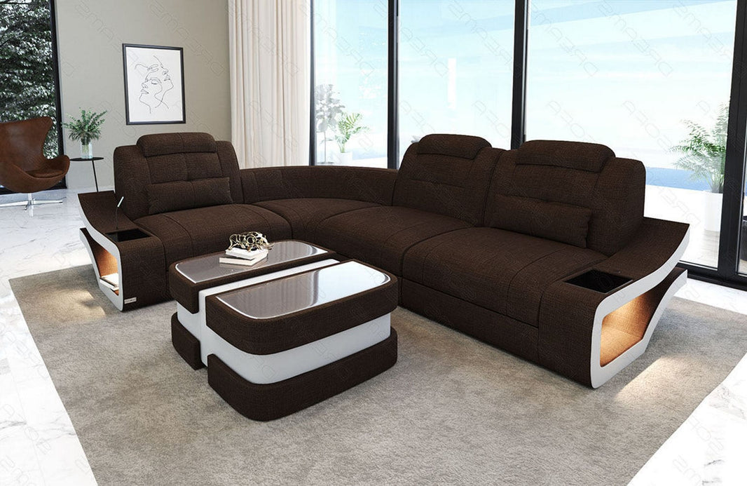 Stoff Ecksofa Elena L-Form