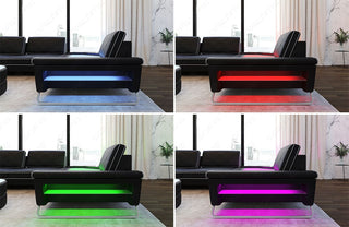 Polster Ecksofa Sepino L-Form - Strukturstoff - Grau-Weiß - Ansicht 5