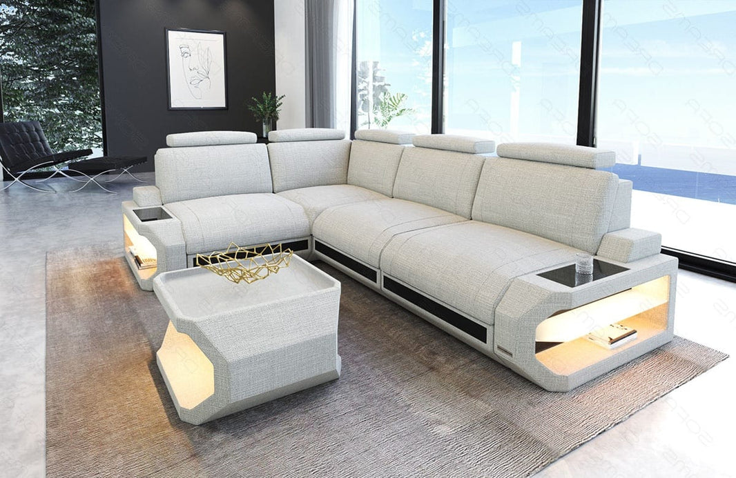 Stoff Ecksofa Siena L-Form