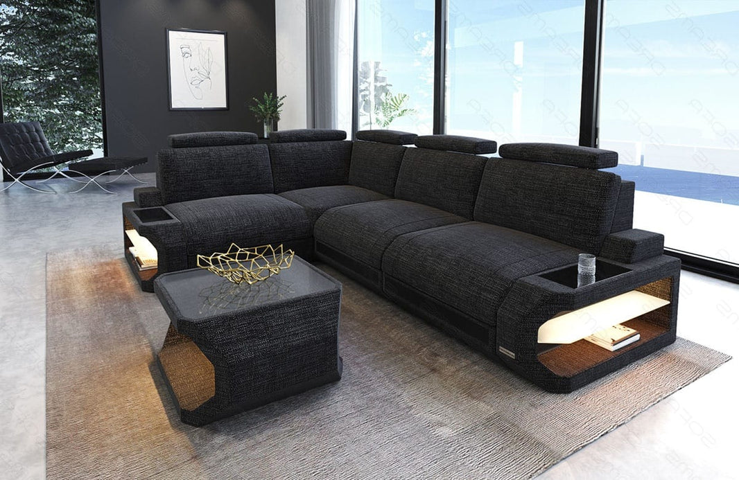 Stoff Ecksofa Siena L-Form